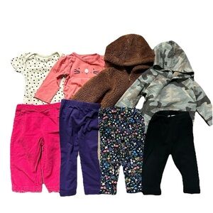 Baby Girl Winter Clothing Leggings Sweatshirt Jacket Long Sleeve Size 9-12 Month